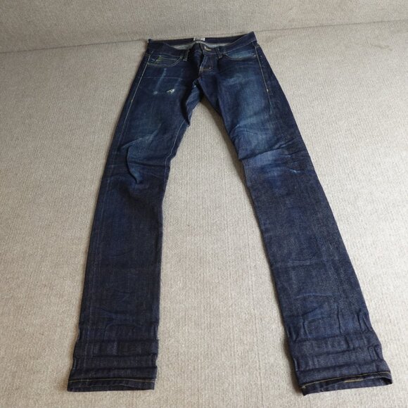 Naked & Famous Jeans 30 x 36 Blue Left Hand Twill Selvedge Skinny Guy